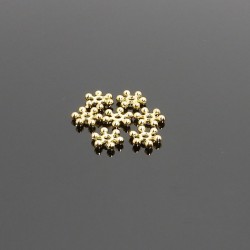 Ozdobné kvetinky 8x2mm zlatá